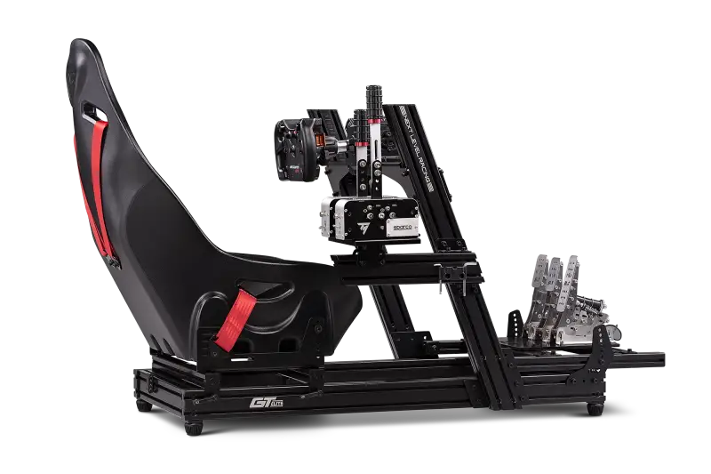 Next Level Racing GT-ELITE FRONT AND SIDE MOUNT EDITION - back view + Fanatec