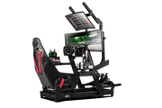 Next Level Racing GT-ELITE WHEEL PLATE EDITION - side view + ES1 seat full cockpit