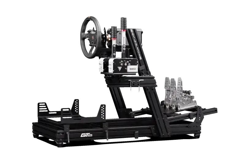 Next Level Racing GT-ELITE WHEEL PLATE EDITION - back view + Fanatec