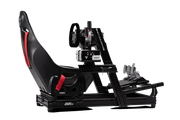 Next Level Racing GT-ELITE WHEEL PLATE EDITION - side view + ES1 seat and Simucube + Cube controls