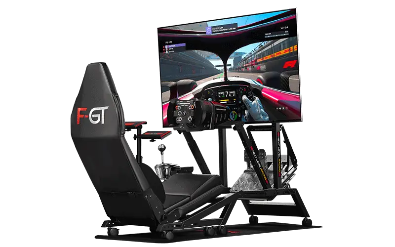 f-gt monitor stand in use