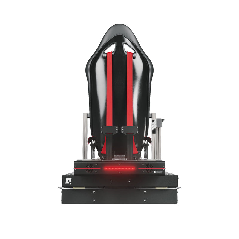 QS-TP1 motion platform with Qubic System QS-BT1 belt tensioner