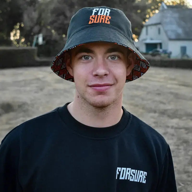 Reversible Bucket Hat FOR SURE PULSE Bucket Hat