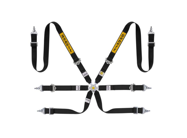 Sabelt Silver Rally 2x2 6-Point Racing Harness – Black – photo 5