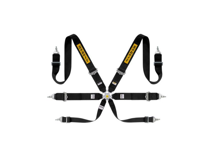 Sabelt Silver Rally 3x3 6-Point Racing Harness – Black – photo 3