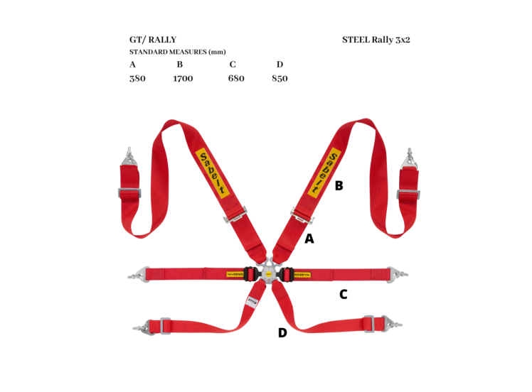 Sabelt Steel Rally 3x2 6-Point Racing Harness – product detail – photo 2