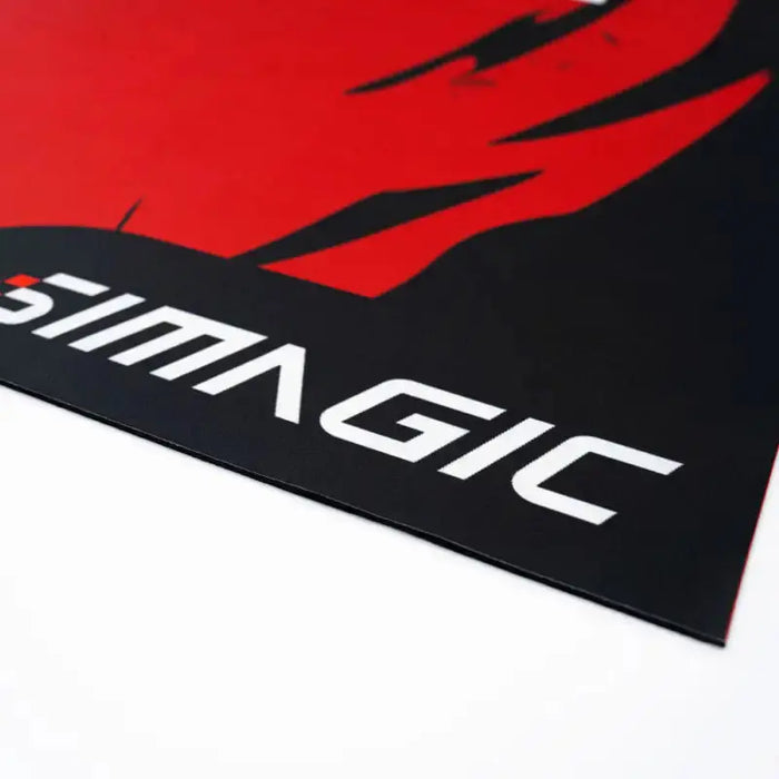 Simagic Floor Mat – Black / Red - Floor mat