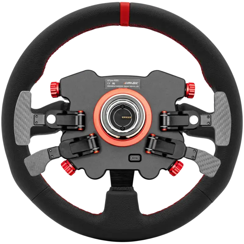 Simagic GT1 steering wheel with Pro HUB / Knob - Leather - Steering Wheel