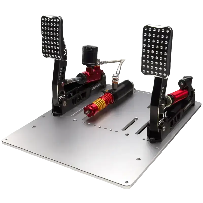Simagic P2000-S200RF hydraulic 2-pedal set with 200 kg load cell — view 1