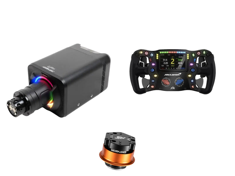 Simagic Alpha EVO Sport 9 Nm + Ascher Racing Steering Wheel + QR-A Bundle — Ascher McLaren Artura Ultimate