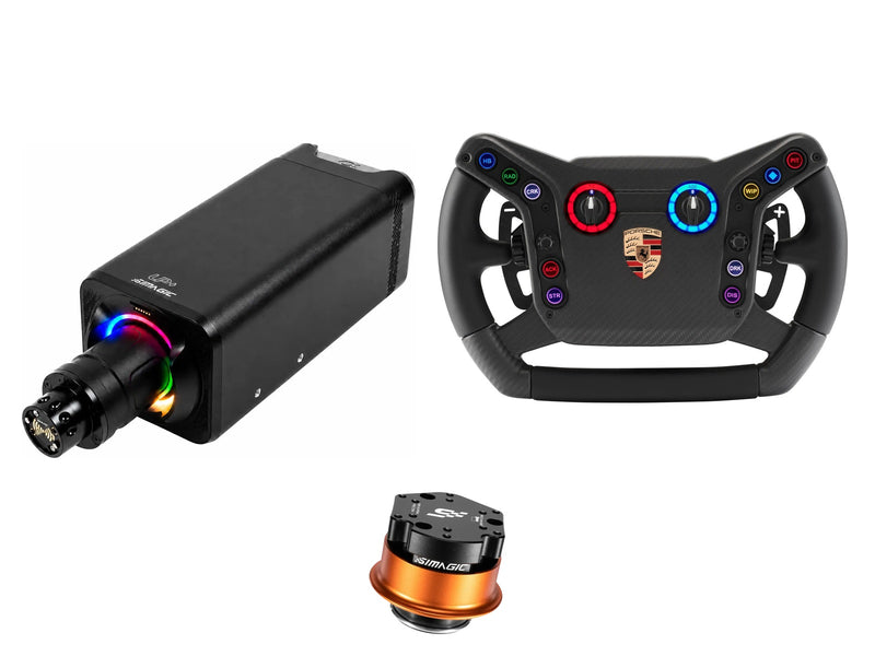 Simagic Alpha EVO Ultra 28 Nm + VPG Steering Wheel + QR-A Bundle — VPG Sim Porsche Cup 992.2 Sim Wheel
