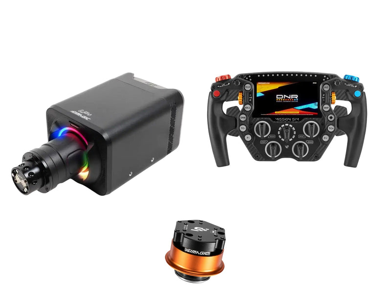 Simagic Alpha EVO Sport 9 Nm + VPG Steering Wheel + QR-A Bundle — VPG Sim Mission Sim 290 mm Steering Wheel