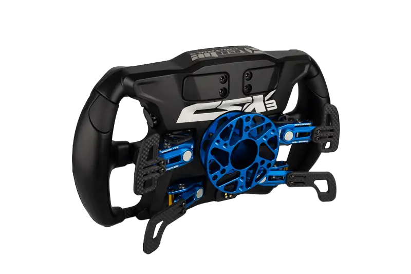 CUBE CONTROLS CSX3 Wheel ADD-ON - Blue version backside view