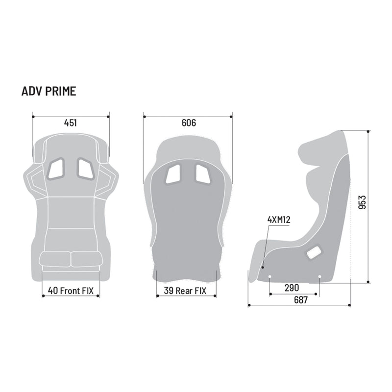 Sparco ADV Prime FIA 8862-2009 Carbon Racing Seat – official product view 3