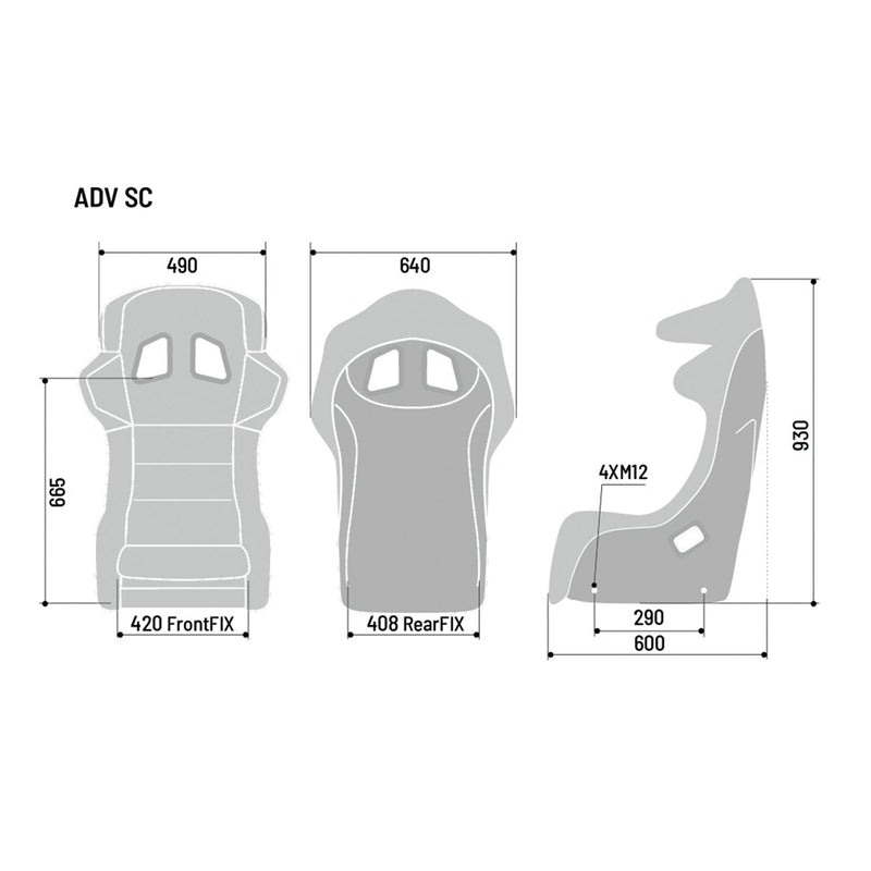 Sparco ADV-SC FIA 8862-2009 Carbon Racing Seat – official product view 3