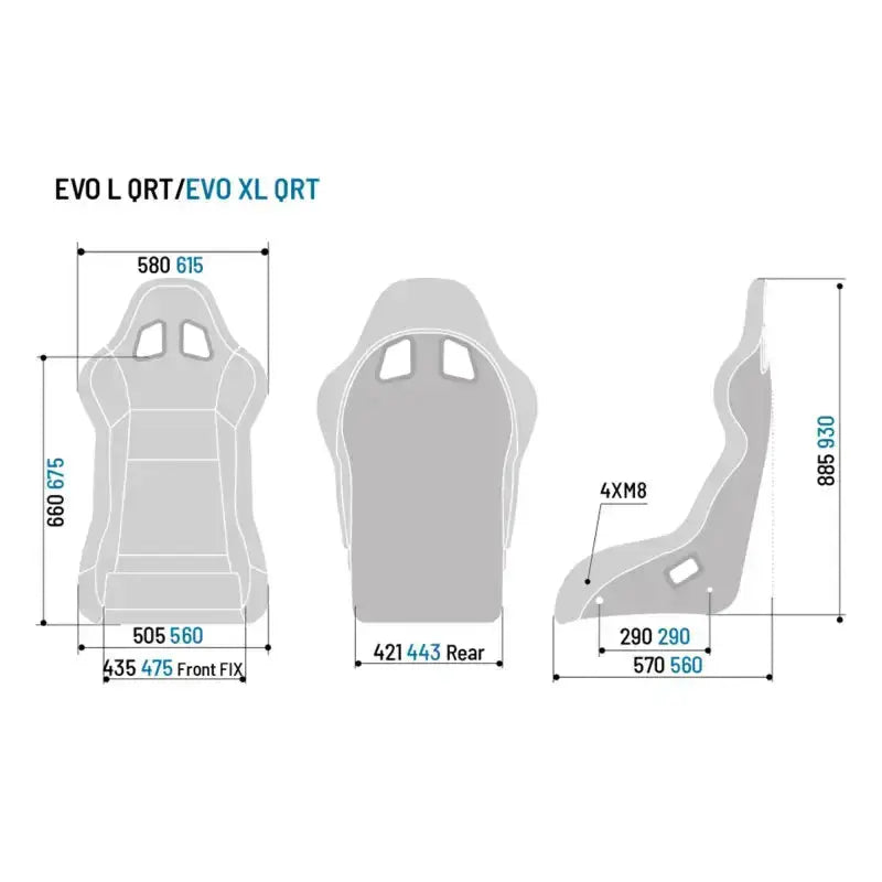 SPARCO EVO QRT FIA SEAT - Black - Bucket seat