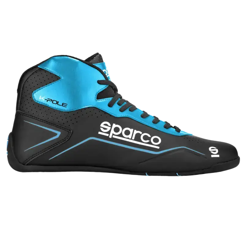 SPARCO K-POLE Shoes for Karting - Black / Light Blue / 28 - Shoes