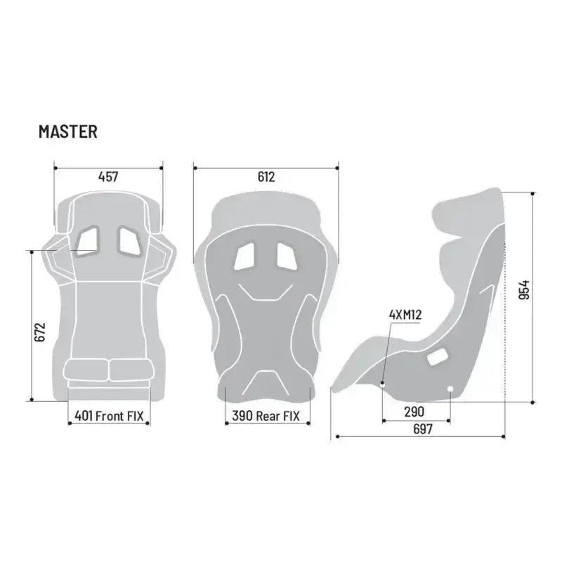 SPARCO MASTER FIBREGLASS SEAT - Bucket seat