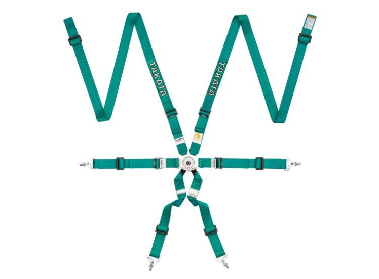 Takata Race 2x2 6-Point Racing Harness – Green – photo 10
